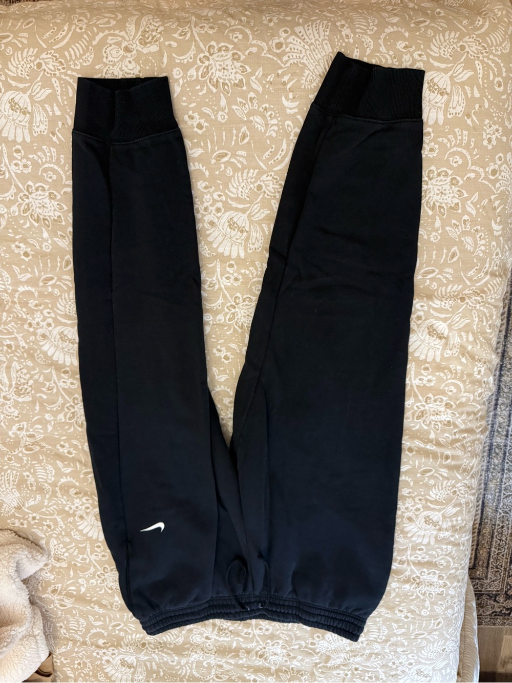 Nike Kids Black Pull-On Athletic Joggers with Swoosh